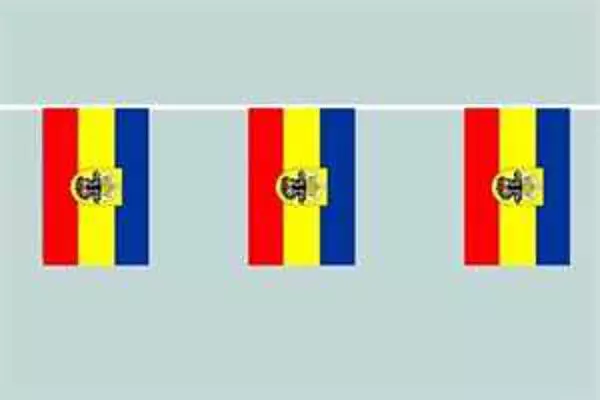 Flaggenkette Mecklenburg mit Ochsenkopf