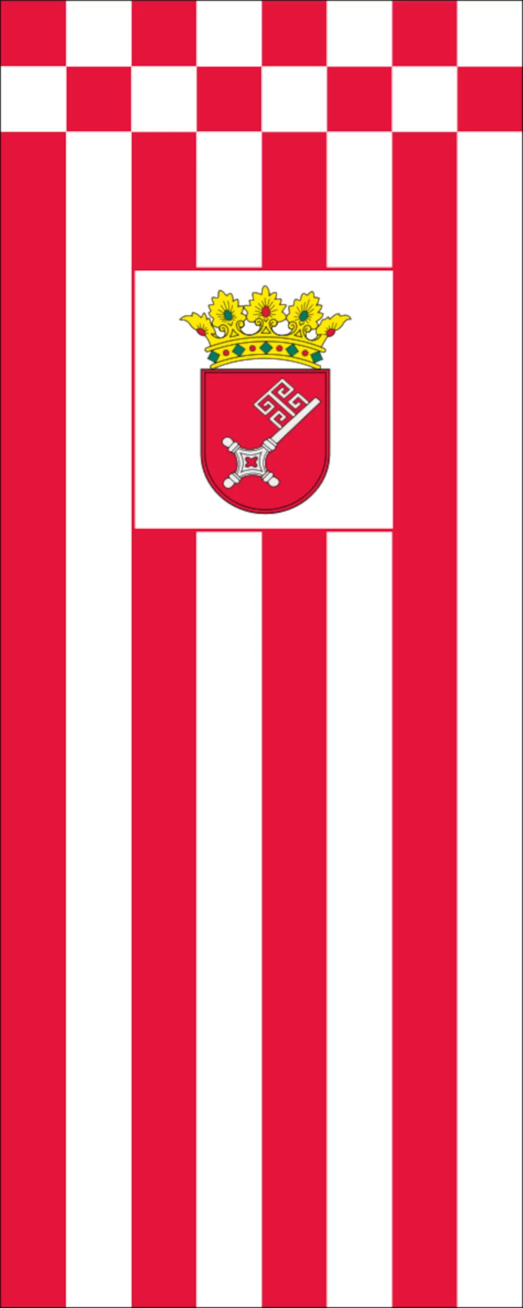 Flagge Bremen mit Wappen