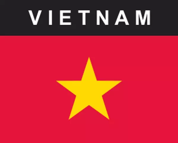 Flaggenaufkleber Vietnam
