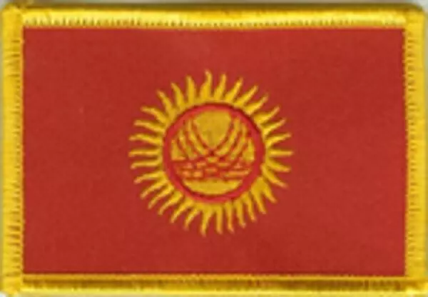 Flaggenaufnäher Kirgisistan