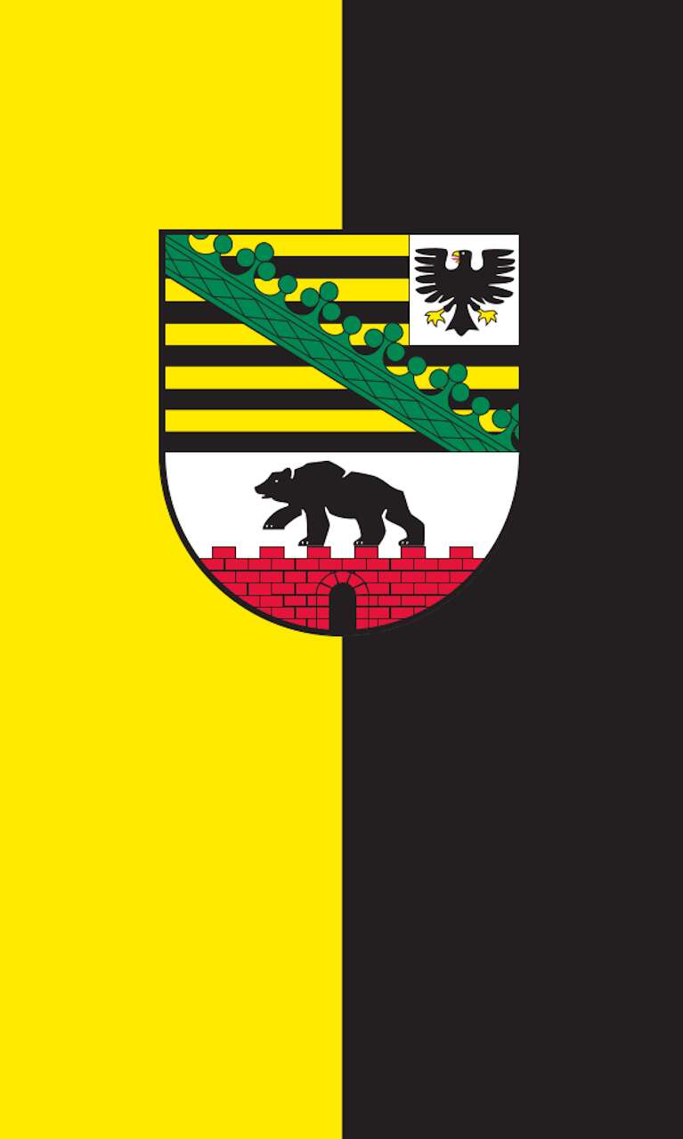 Tischbanner Sachsen-Anhalt mit Wappen