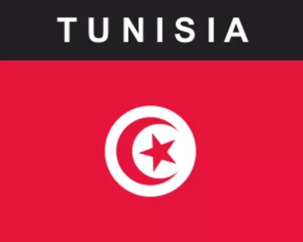 Flaggenaufkleber Tunesien