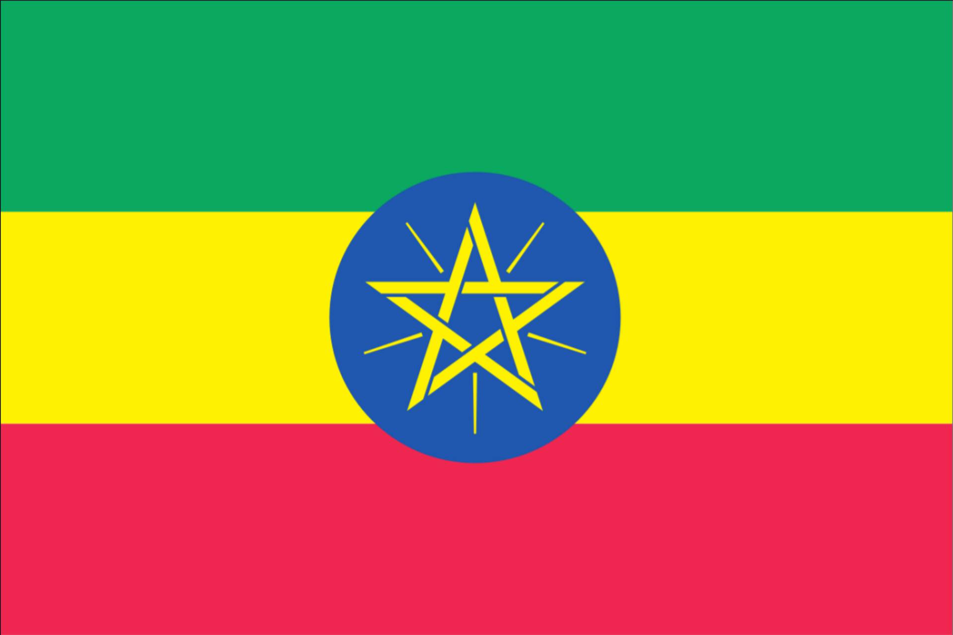 Flagge Äthiopien 80 g/m²