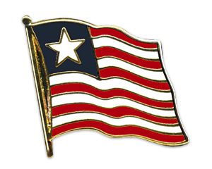 Flaggenpin Liberia