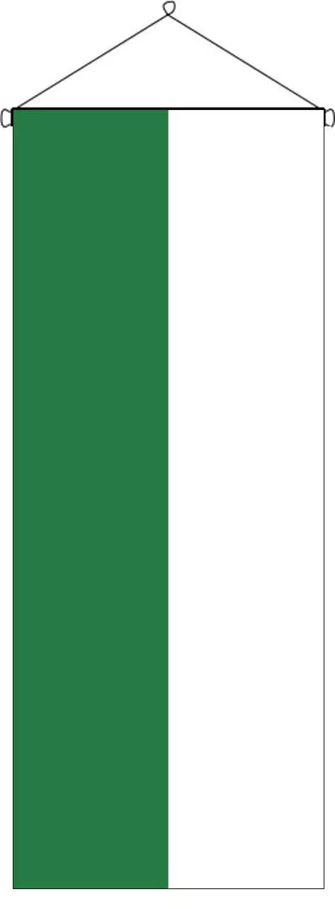Flaggenbanner Grün Weiß