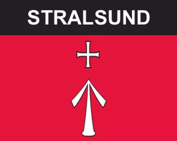 Flaggenaufkleber Stralsund
