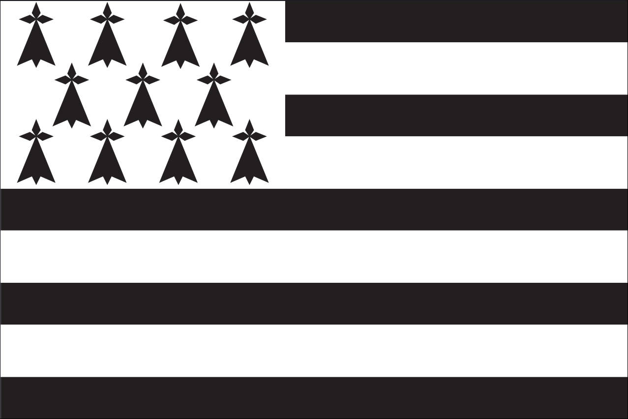 Flagge Bretagne 120 g/m² Querformat