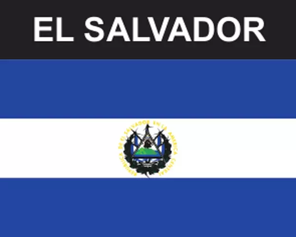 Flaggenaufkleber El Salvador