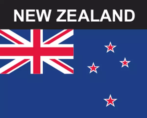 Flaggenaufkleber Neuseeland