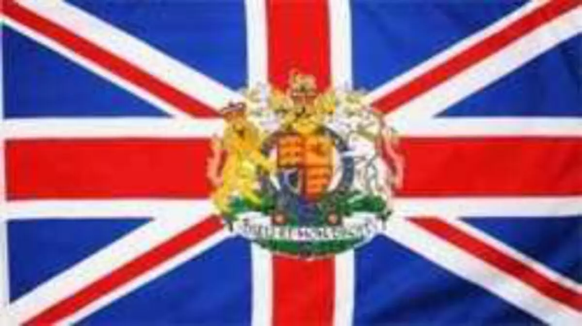 Flagge Großbritannien mit Wappen