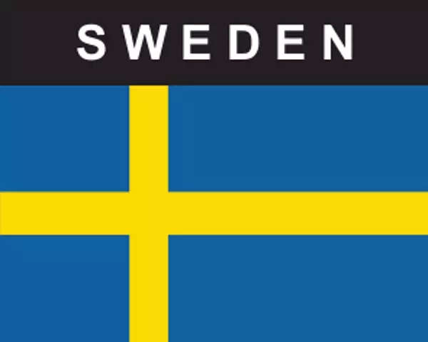 Flaggenaufkleber Schweden