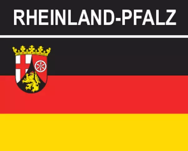 Flaggenaufkleber Rheinland-Pfalz