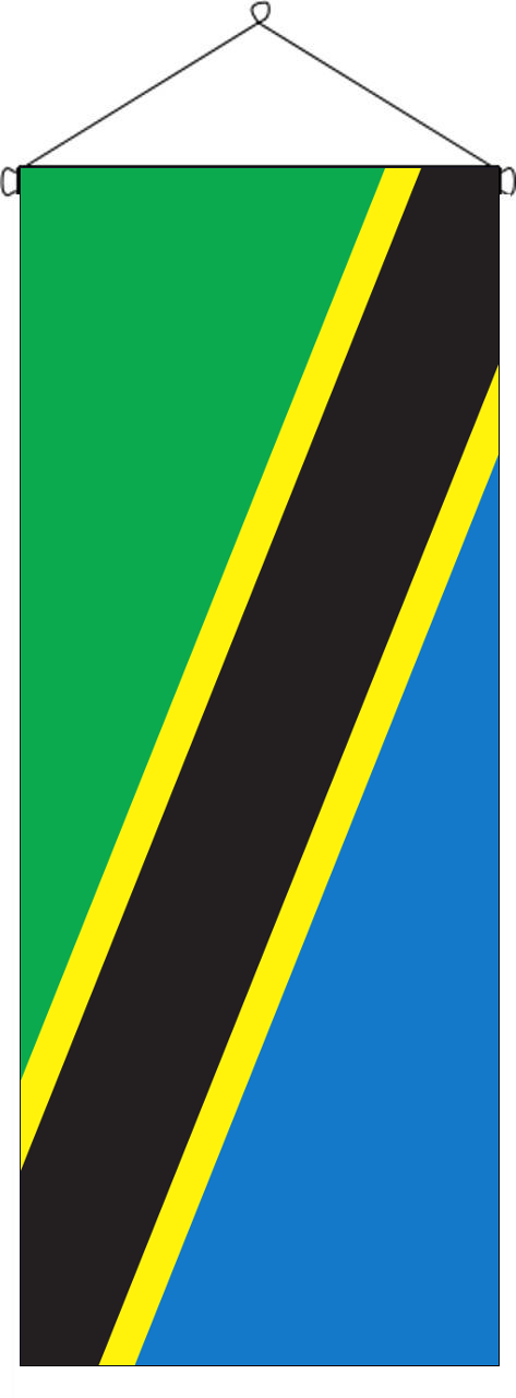 Flaggenbanner Tansania