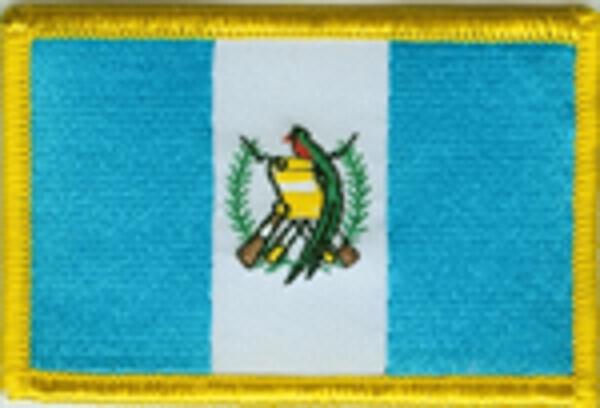 Flaggenaufnäher Guatemala mit Wappen