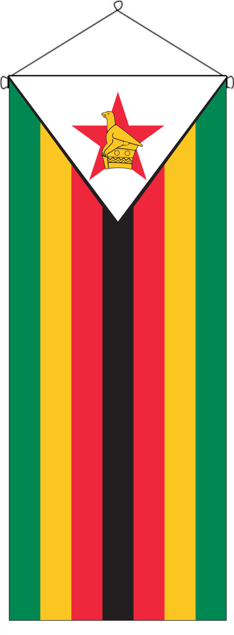 Flaggenbanner Simbabwe