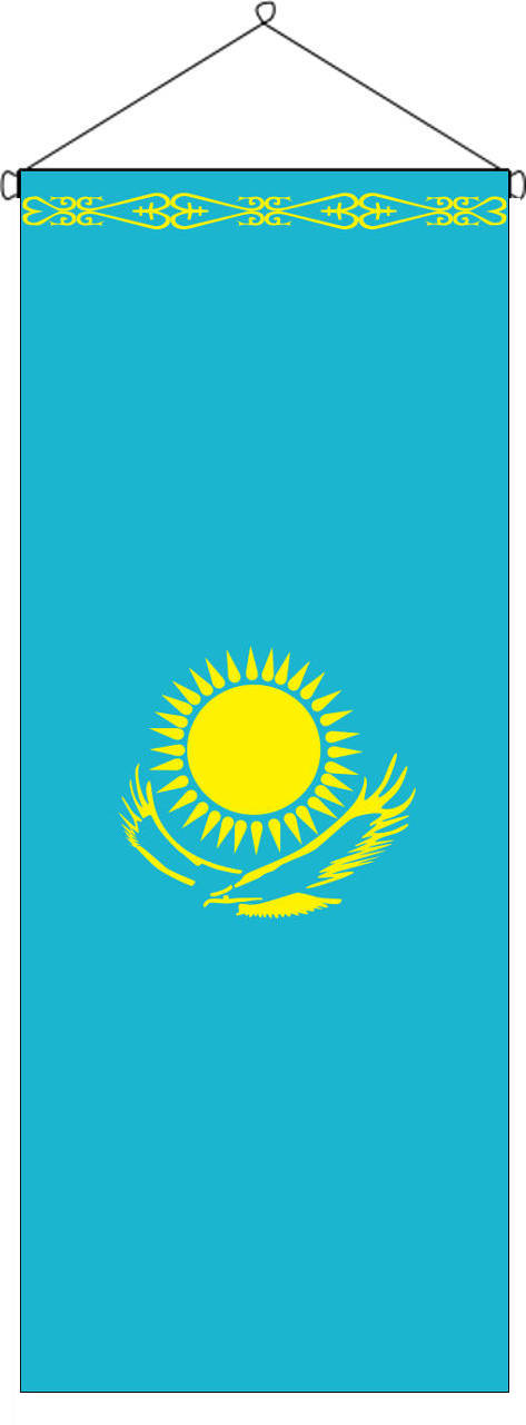 Flaggenbanner Kasachstan