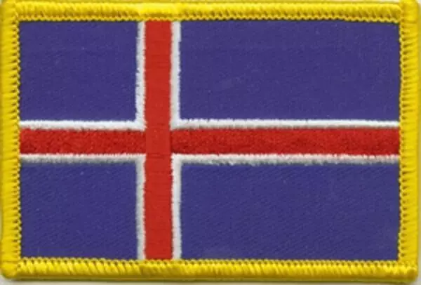 Flaggenaufnäher Island
