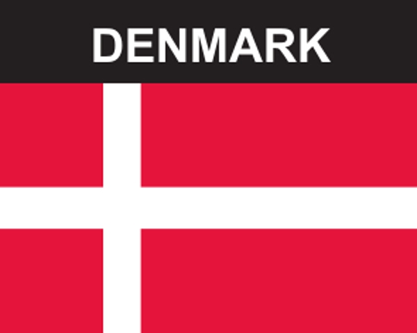 Flaggenaufkleber Dänemark