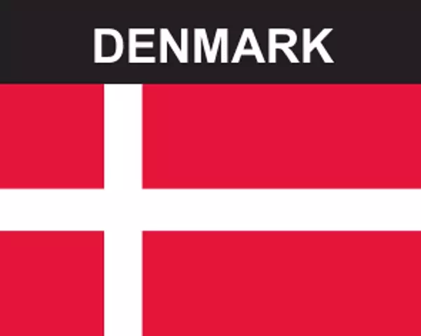 Flaggenaufkleber Dänemark