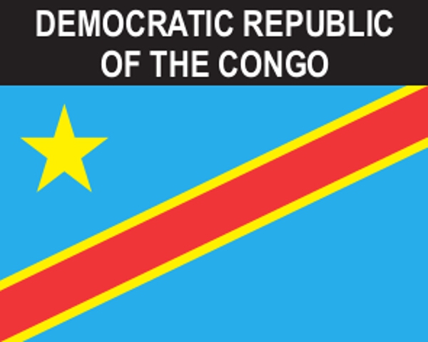 Flaggenaufkleber Demokratische Republik Kongo