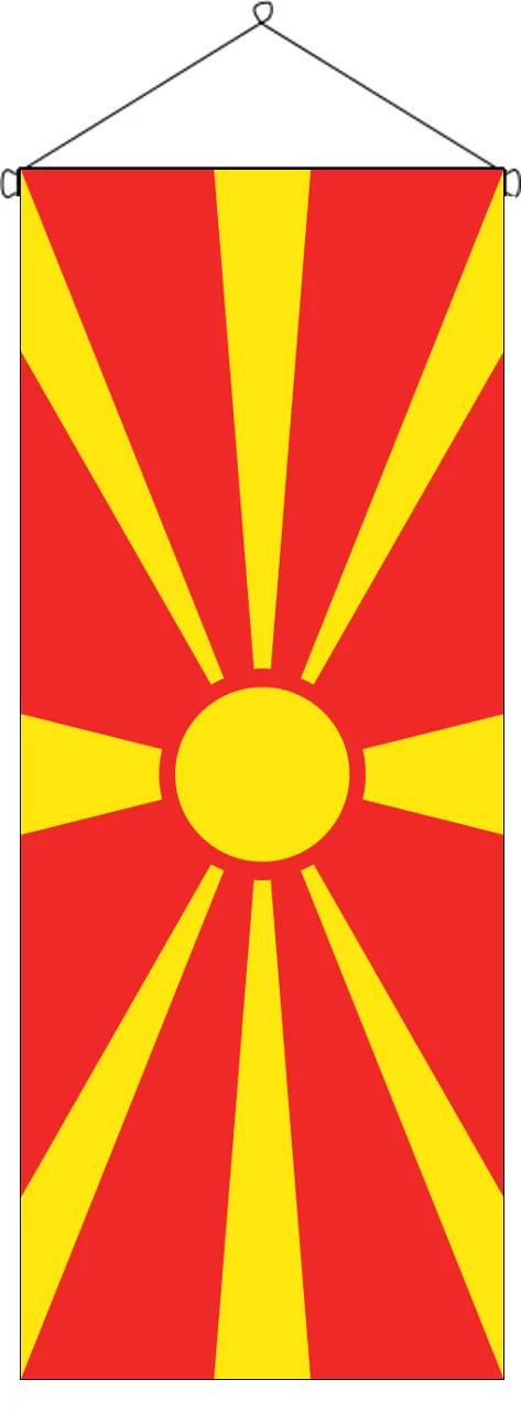 Flaggenbanner Mazedonien