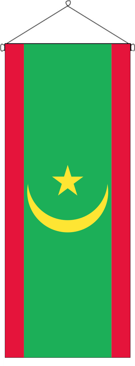 Flaggenbanner Mauretanien