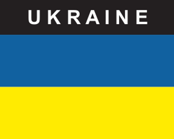 Flaggenaufkleber Ukraine