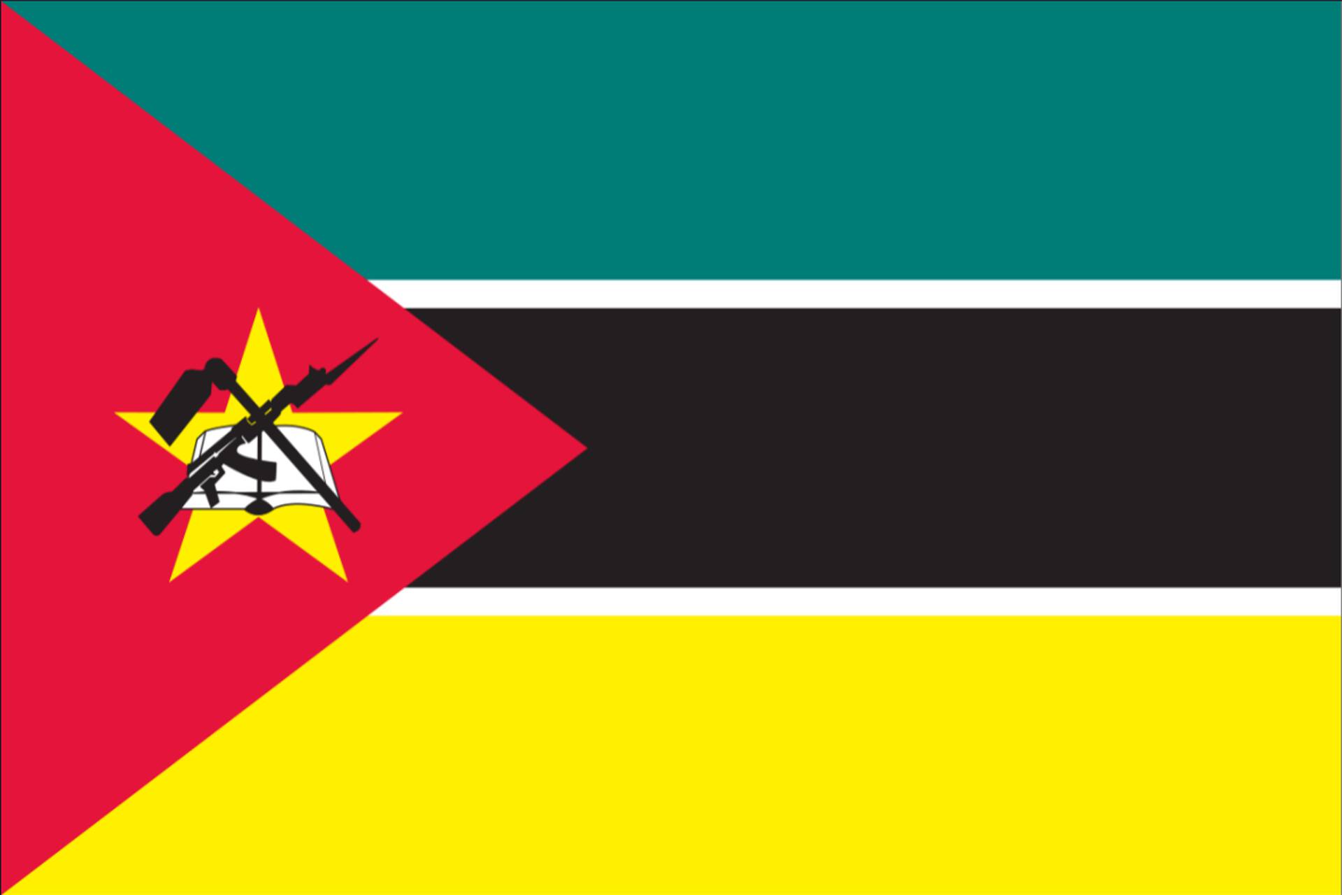 Flagge Mosambik 160 g/m² Querformat