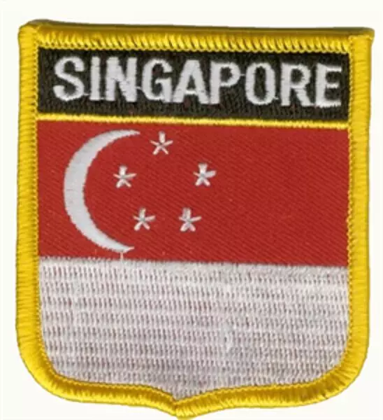 Wappenaufnäher Singapur