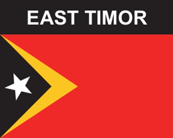 Flaggenaufkleber Osttimor
