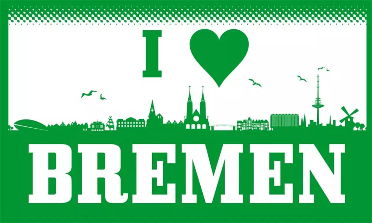 Flagge I love Bremen