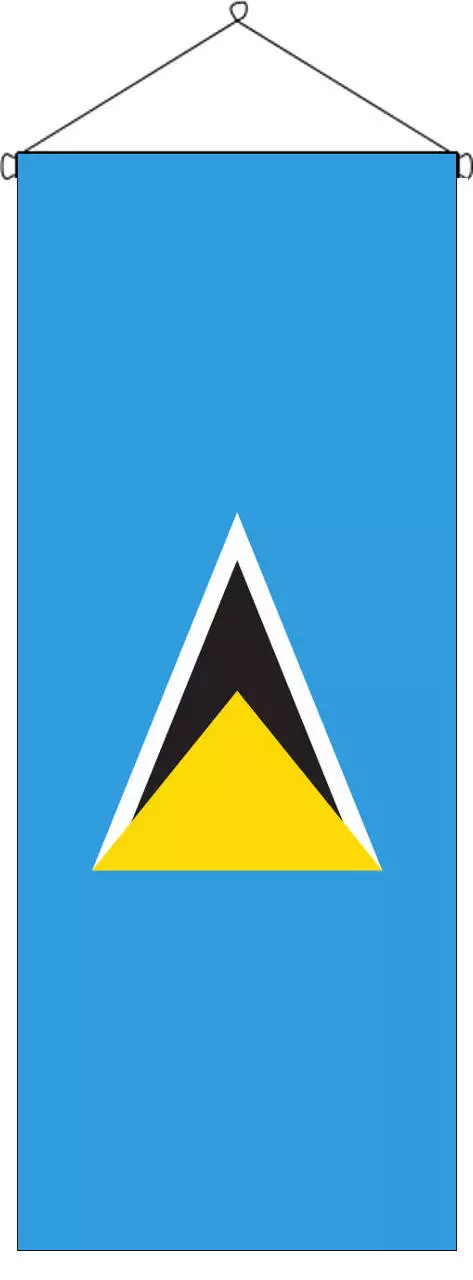 Flaggenbanner St. Lucia