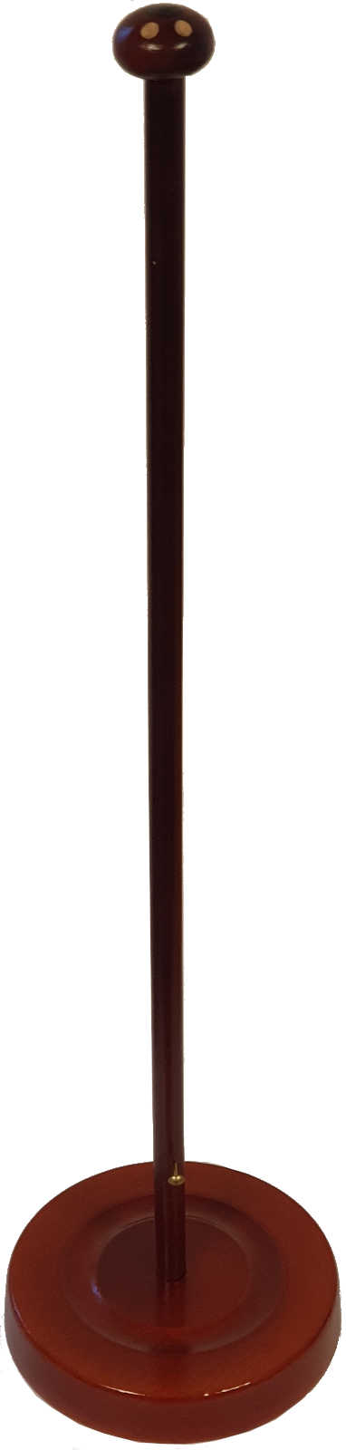 Tischflaggenständer Holz Farbe Mahagoni Rillenfuß 11 cm