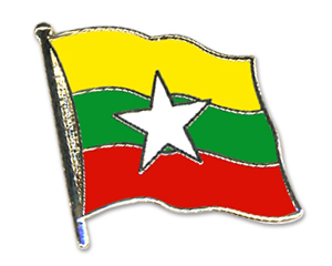 Flaggenpin Myanmar