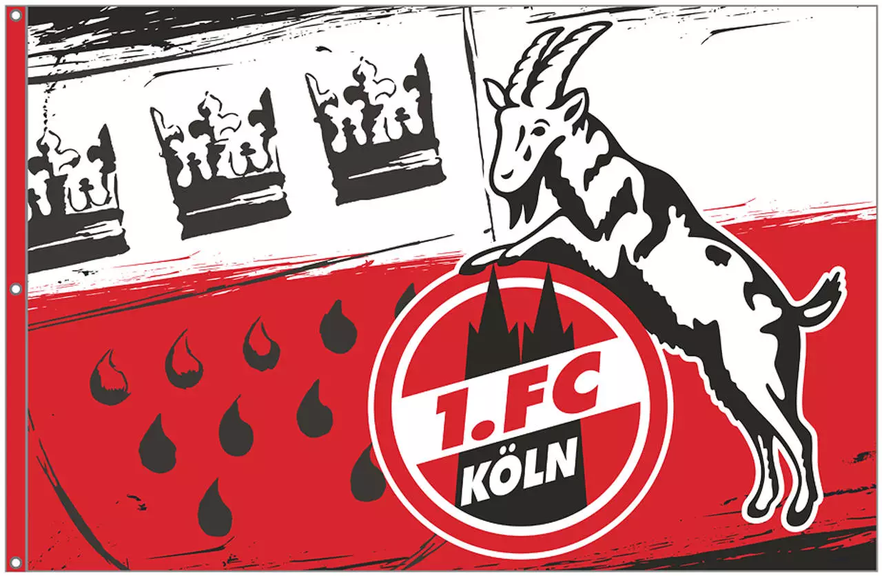 1. FC Köln Hissflagge Wappen