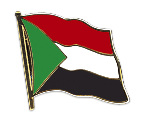 Flaggenpin Sudan
