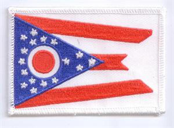 Flaggenaufnäher Ohio
