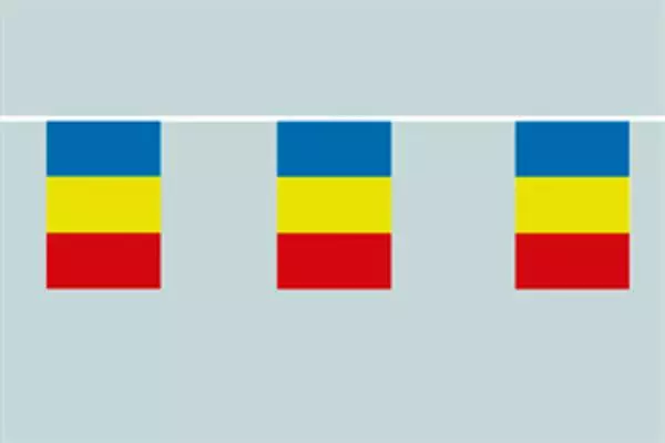 Flaggenkette Rumänien