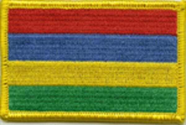 Flaggenaufnäher Mauritius