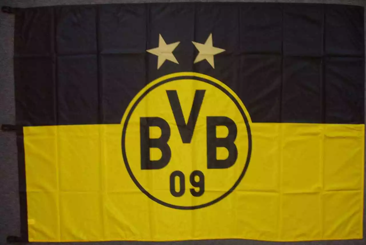 Borussia Dortmund Hissflagge mit Sternen