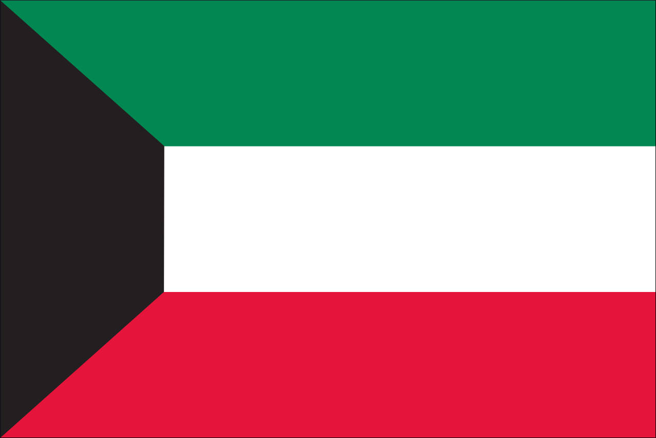 Flagge Kuwait 80 g/m²
