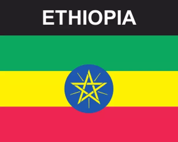 Flaggenaufkleber Äthiopien