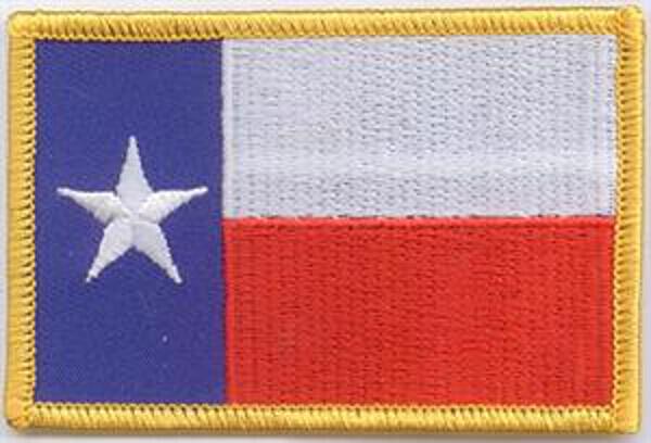 Flaggenaufnäher Texas