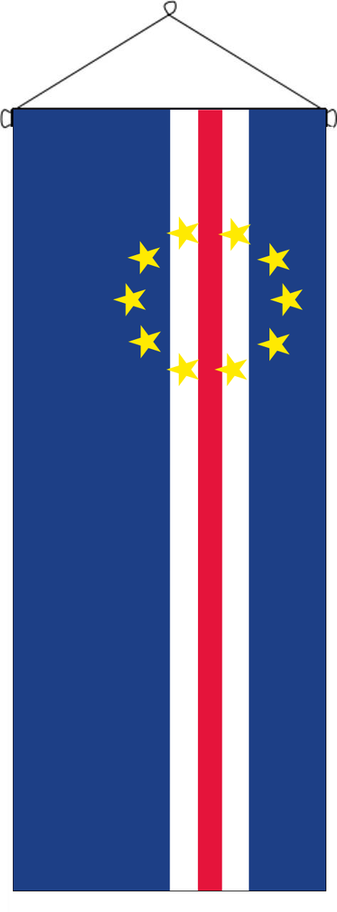 Flaggenbanner Kap Verde