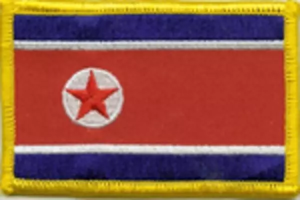 Flaggenaufnäher Nordkorea
