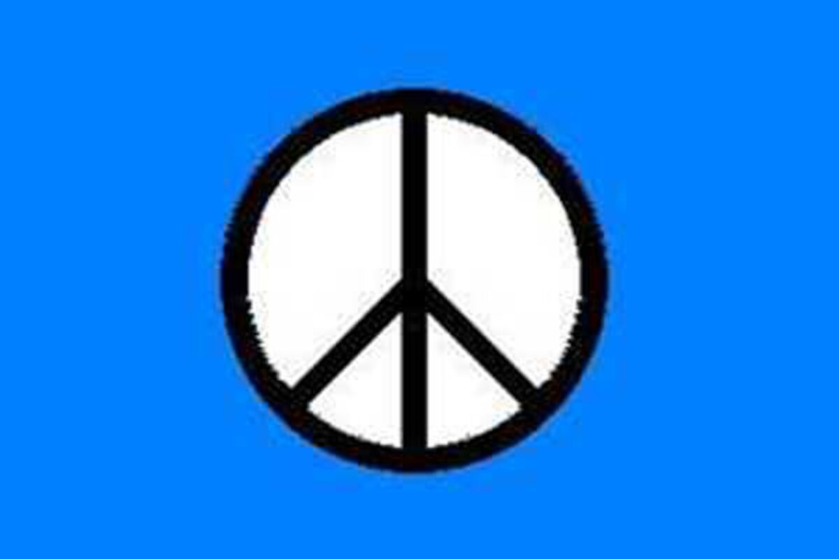 Flagge Peace Zeichen