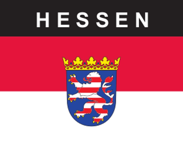Flaggenaufkleber Hessen