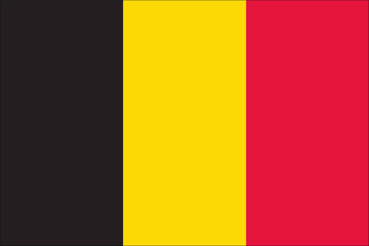Flagge Belgien 120 g/m² Querformat