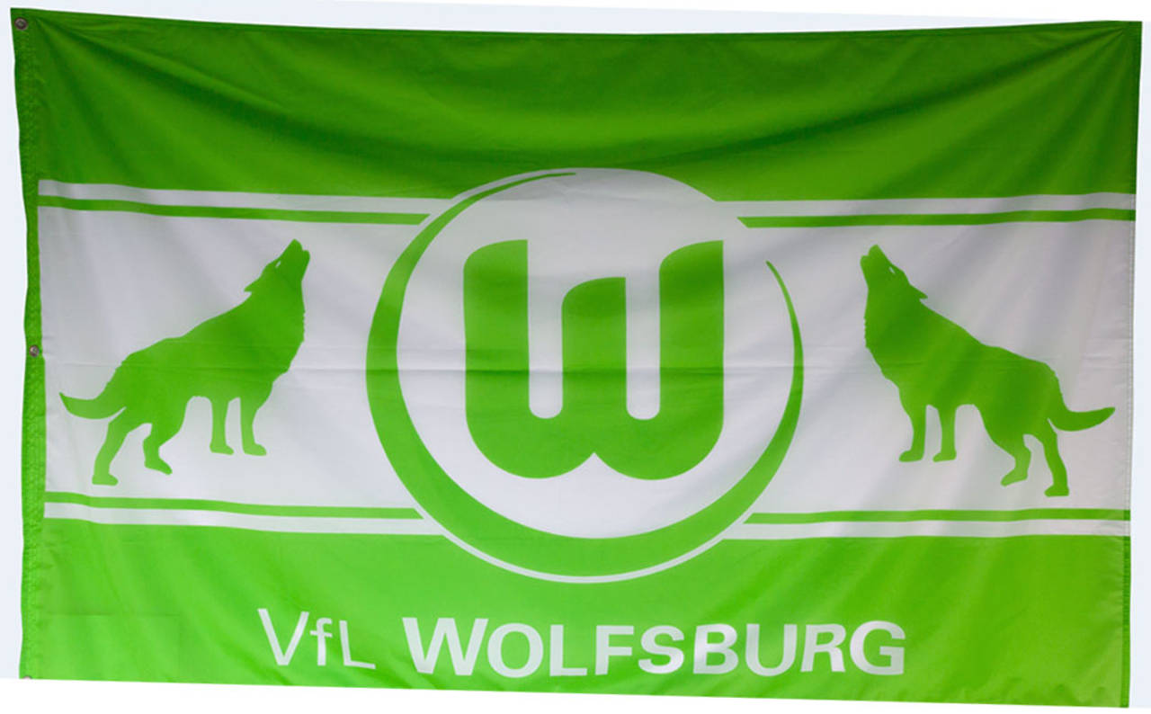 VfL Wolfsburg Flagge Wölfe
