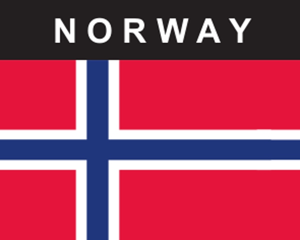 Flaggenaufkleber Norwegen